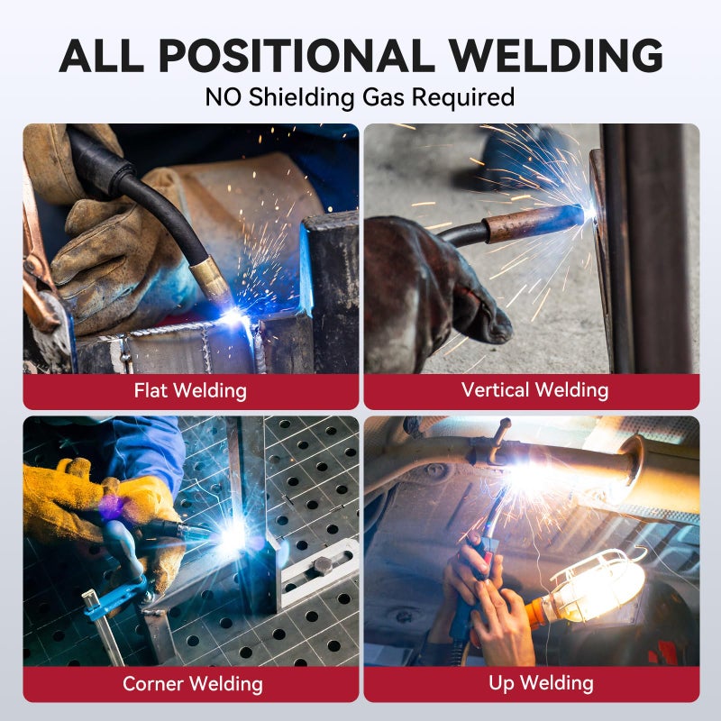 ARCCAPTAIN سلك لحام ARCCAPTAIN Flux Core .030 بوصة، E71T-GS Mig Welding Wir 2 ​​رطل × 2 بكرة فولاذ كربوني معتدل بدون غاز متوافق مع لينكولن ميلر فورني هاربور لحام، حزمة من 2 - Image 4